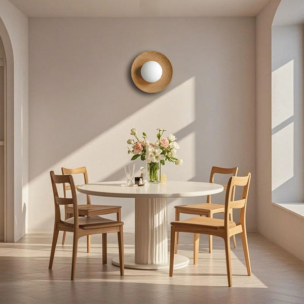 Natural Simple Wood Wall Light