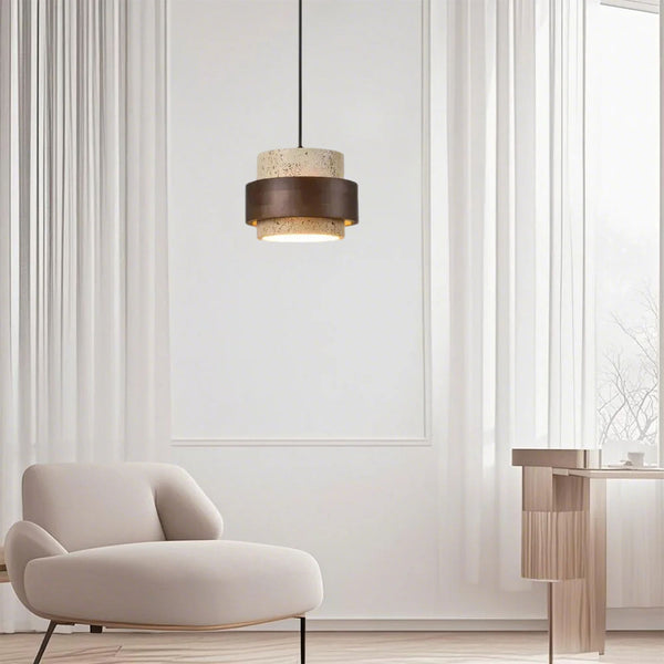 Retro Stone Wabi-Sabi Pendant Light