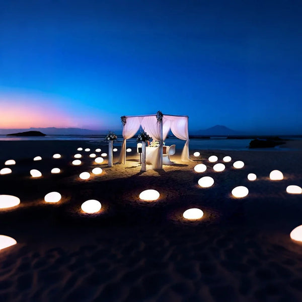 Modern Solar Cobblestone Light