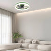 Scandinavian Flush Mount Ceiling Fans with LED Lights