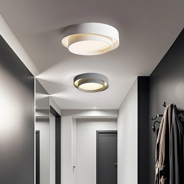 Modern Double Round Ceiling Light