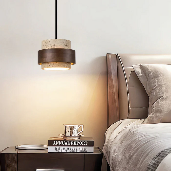 Retro Stone Wabi-Sabi Pendant Light