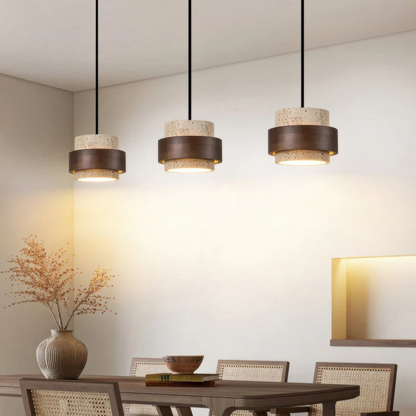 Retro Stone Wabi-Sabi Pendant Light