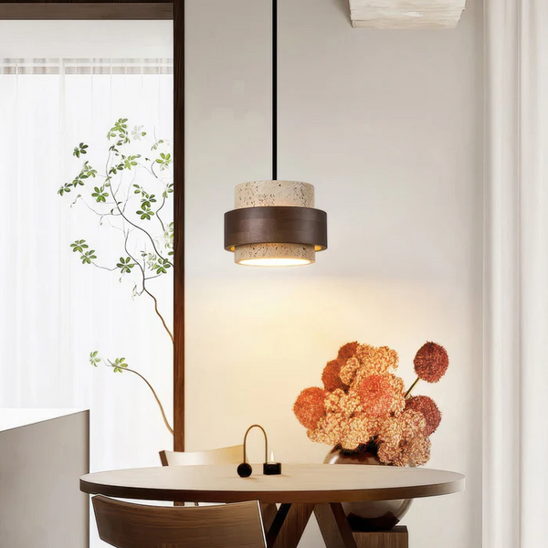 Retro Stone Wabi-Sabi Pendant Light