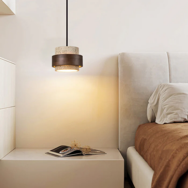 Retro Stone Wabi-Sabi Pendant Light