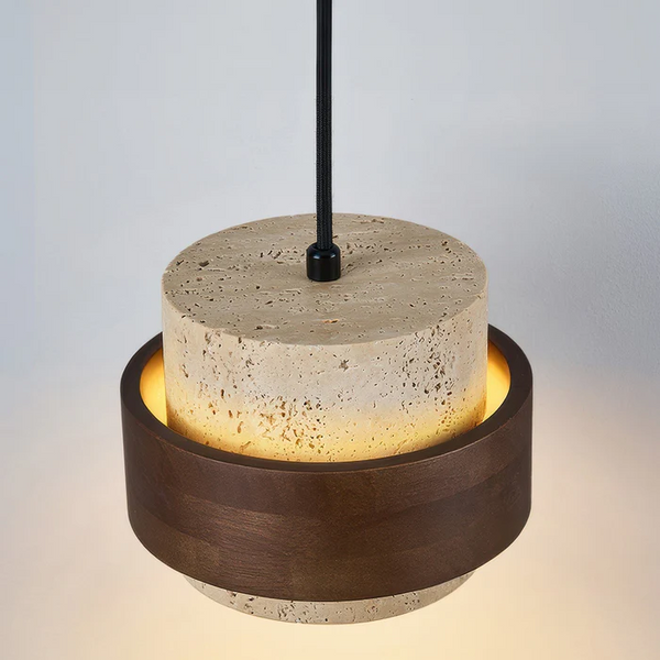 Retro Stone Wabi-Sabi Pendant Light