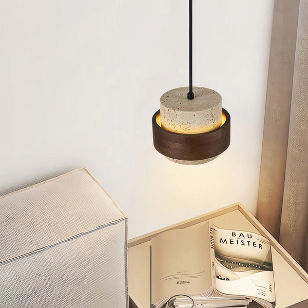 Retro Stone Wabi-Sabi Pendant Light