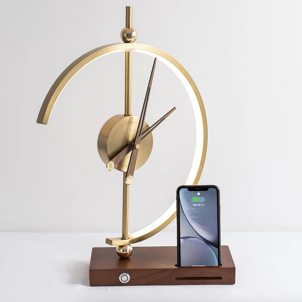 Chic Luxury Lamp Clock