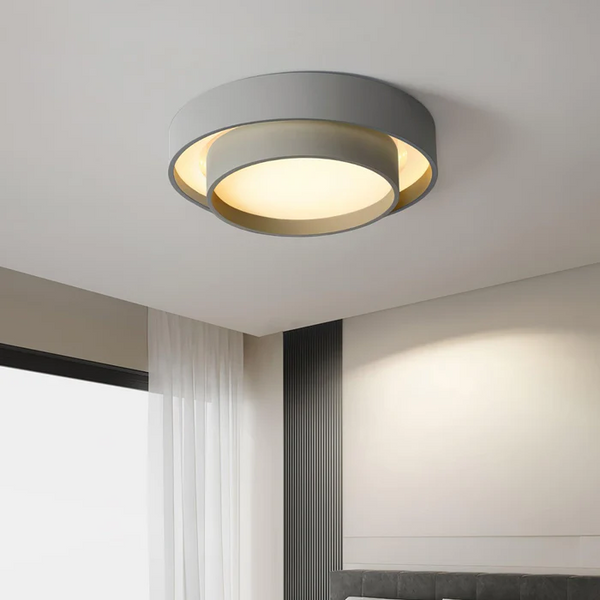 Modern Double Round Ceiling Light