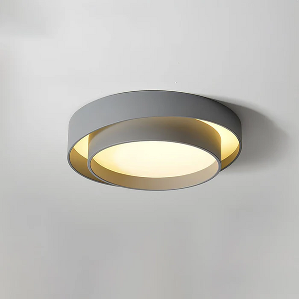 Modern Double Round Ceiling Light
