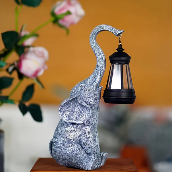 Chic Elephant Solar Outdoor Light