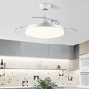 Sleek Flush Mount Ceiling Fan with LED Light