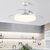 Sleek Flush Mount Ceiling Fan with LED Light
