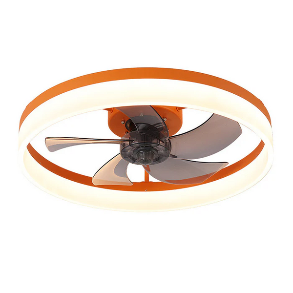Scandinavian Flush Mount Ceiling Fans with LED Lights