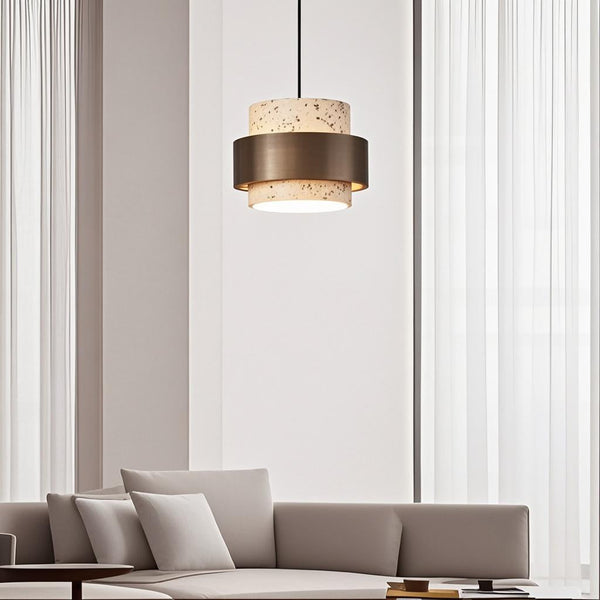 Retro Stone Wabi-Sabi Pendant Light