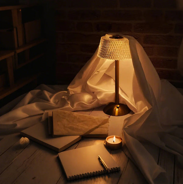 Modern Crystal Metal Table Lamp