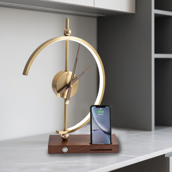 Chic Luxury Lamp Clock