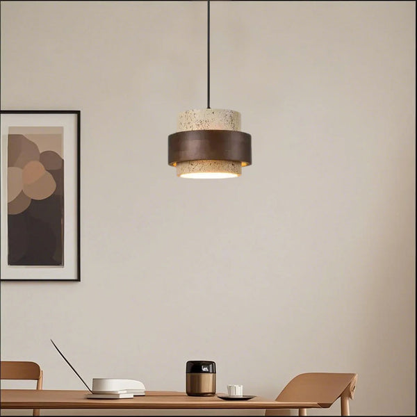Retro Stone Wabi-Sabi Pendant Light