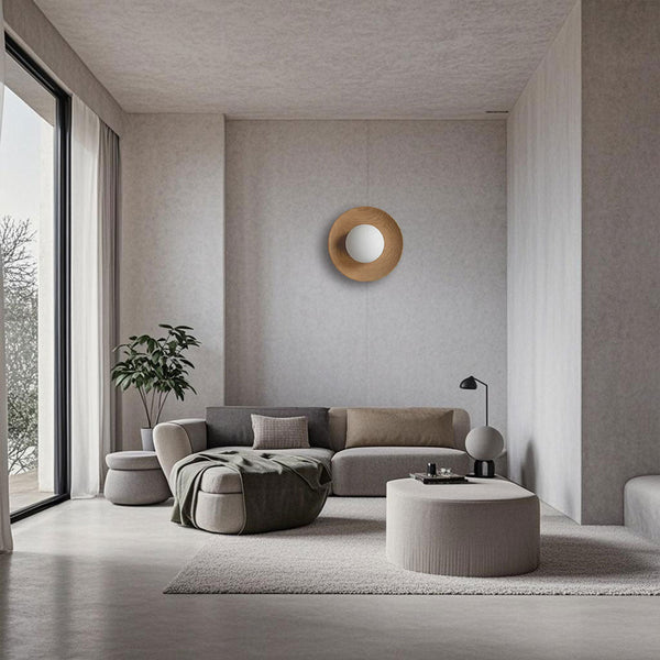 Natural Simple Wood Wall Light