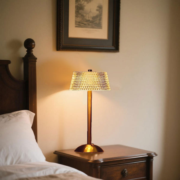 Modern Crystal Metal Table Lamp