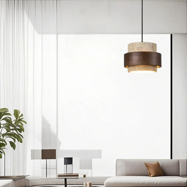 Retro Stone Wabi-Sabi Pendant Light