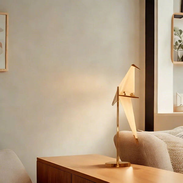 Nordic Paper Crane Origami Bird Desk Lamp