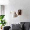 Modern Wood Adjustable Wall Lamp