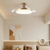 Sleek Flush Mount Ceiling Fan with LED Light