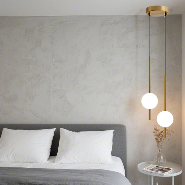 Modern Bedside Cylindrical Hanging Lamp