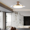 Sleek Flush Mount Ceiling Fan with LED Light