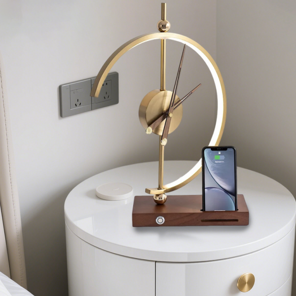 Chic Luxury Lamp Clock