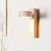 Off-White Travertine Wall Lamp