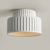 Vintage Cream Style Drum Ceiling Lamp