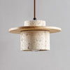 Modern Chic Travertine Pendant Light