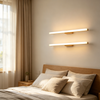 Nordic Wooden LED Vanity Light – Minimalist Waterproof Bathroom Mirror Wall Lamp for Makeup & Washroom-2pcs