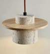 Modern Chic Travertine Pendant Light