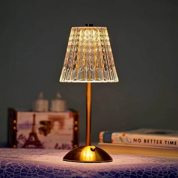 Modern Crystal Metal Table Lamp