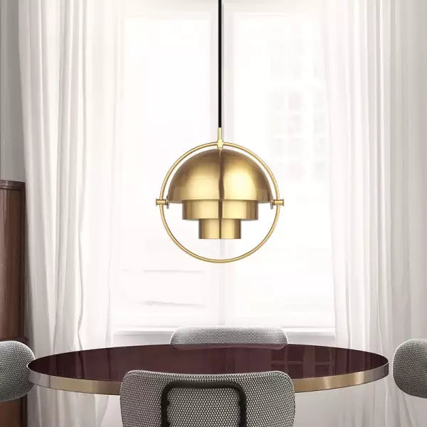 Creative Metal Ring Multi-layer Pendant Light