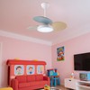 Macaron Colorful Round Ceiling Fan With LED Light