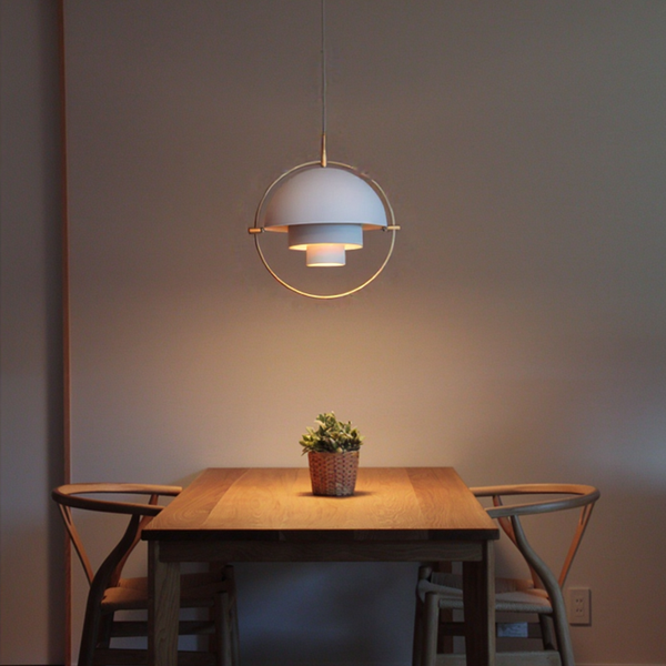 Creative Metal Ring Multi-layer Pendant Light