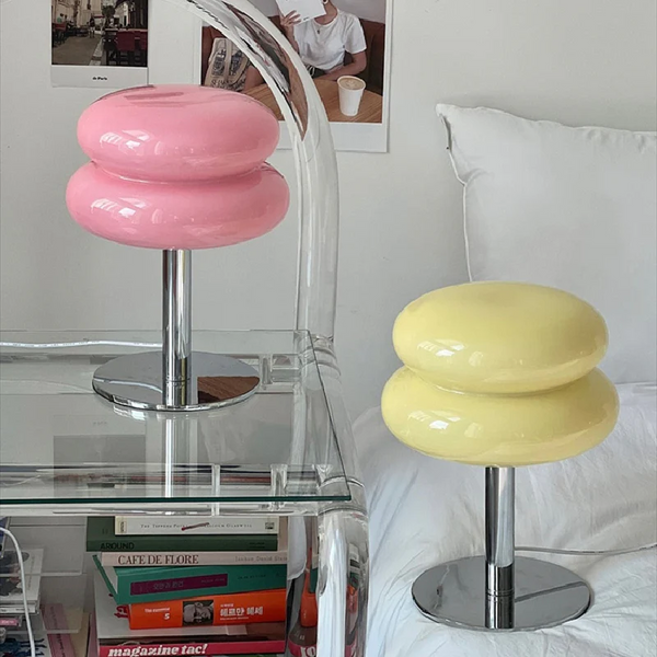 Chic Glass Cake Table Lamp