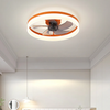 Scandinavian Flush Mount Ceiling Fans with LED Lights
