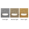 White Metal Remote Control Ceiling Fan With Light