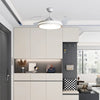 White Metal Remote Control Ceiling Fan With Light
