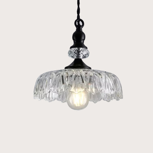 Chic Glass Flower Pendant Light