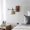 Modern Wood Adjustable Wall Lamp