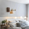 Modern Wood Adjustable Wall Lamp