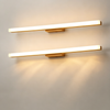 Nordic Wooden LED Vanity Light – Minimalist Waterproof Bathroom Mirror Wall Lamp for Makeup & Washroom-2pcs