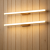Nordic Wooden LED Vanity Light – Minimalist Waterproof Bathroom Mirror Wall Lamp for Makeup & Washroom-2pcs